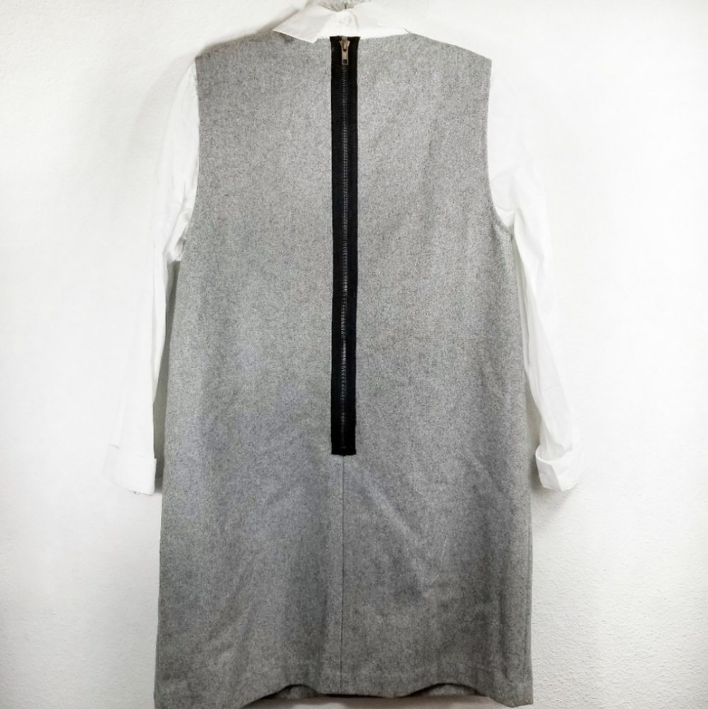 Sister Jane Mini Wool Shirt & Pinafore Shift Dress - Picture 3 of 7